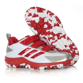 아디다스 유소년 아디퓨어 트레이너 K 인조잔디화 화이트/레드 DB3473