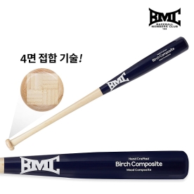 BMC 버치우드 대나무 뱀부배트 4면 접합 우드 콤포짓 압축 배트