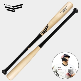오버플라이 나무배트 야구 우드배트 프로엘리트 강백호 모델 내추럴/블랙/블랙로고 34A2