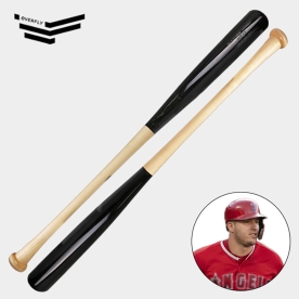 오버플라이 나무배트 야구 우드배트 프로엘리트 마이크트라웃 모델 블랙/내추럴/블랙로고 MT27