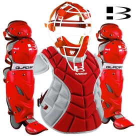 브렛 글레디에이터 마스크형 포수장비세트 레드