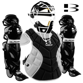 브렛 글레디에이터 마스크형 포수장비세트 블랙