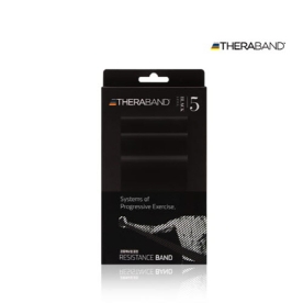 세라밴드 트레이닝 고무 밴드 스트레칭 헬스 요가 근력운동 튜빙 2M 레벨 5 블랙