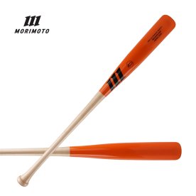 모리모토 프로선수공인 나무배트 야구 우드배트 오렌지/내추럴/블랙로고 나팔형 MRM-288
