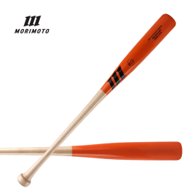 모리모토 프로선수공인 나무배트 야구 우드배트 오렌지/내추럴/블랙로고 반다마형 MRM-276