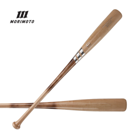 모리모토 프로선수공인 나무배트 야구 우드배트 그을린/내추럴/실버로고 나팔형 MRT-2563