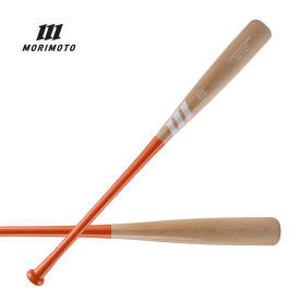모리모토 프로선수공인 나무배트 야구 우드배트 내추럴/오렌지/화이트로고 스탠다드형 MRT-1362