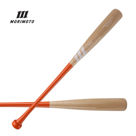 모리모토 프로선수공인 나무배트 야구 우드배트 내추럴/오렌지/화이트로고 반다마형 MRT-6362