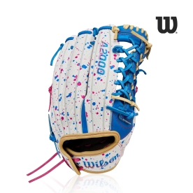 윌슨 A2000FP LTM 외야 야구 글러브 12.5인치 블루/화이트 WBW103445125