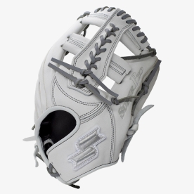 사사키 유소년 슈퍼프로 내야 야구 글러브 11.25인치 화이트/그레이 ZY0201