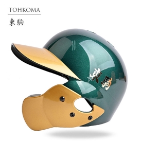 도쿠마 토코마 초경량 야구 타자 헬멧 외귀 검투사 투톤 그린/골드