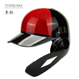 도쿠마 토코마 초경량 야구 타자 헬멧 외귀 검투사 조절형 투톤 블랙/레드