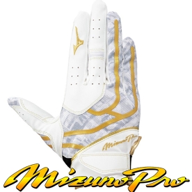 미즈노 야구 수비 장갑 좌투용 화이트/골드 1EJED31101