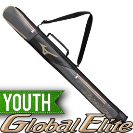 미즈노 글로벌엘리트 유소년 야구 배트 가방 배트케이스 1개입 블랙/카멜 1FJTC45193