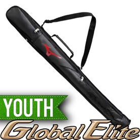 미즈노 글로벌엘리트 유소년 야구 배트 가방 배트케이스 1개입 블랙/레드 1FJTC45196