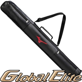 미즈노 글로벌엘리트 야구 배트 가방 배트케이스 2개입 블랙/레드 1FJTC41296