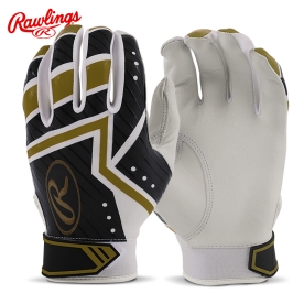 롤링스 플렉스핏 야구 배팅장갑 블랙/골드 EBG21S04