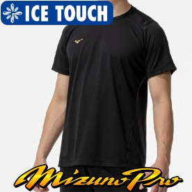 미즈노 프로 쿨링 반팔 티셔츠 블랙 12JACT8309