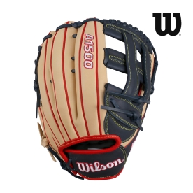 윌슨 A1500 외야 야구 3등급 글러브 12.75인치 네이비 WTA1500KR1799KR6
