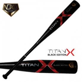 녹스 TITANX 야구 알로이 배트 알루미늄 배트 1.21 인증배트 -5드롭 블랙에디션