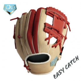 녹스 이지캐치 유소년 내야 야구 글러브 피그스킨 아이웹 밀크/레드