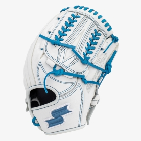 사사키 유소년 슈퍼프로 투수 올라운드 야구 글러브 11.25인치 화이트/블루 ZY0311