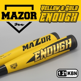 메이저 알로이배트 이너프 옐로우 극미들 밸런스 야구배트 KBN 1.21 인증