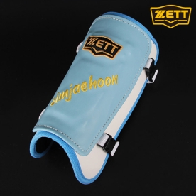 제트 어센틱 야구 타자 풋가드 정강이 보호대 심재훈2 모델 스카이블루/화이트