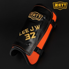 제트 어센틱 야구 타자 풋가드 정강이 보호대 이재원2 모델 블랙/오렌지