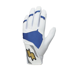 사사키 유소년 야구 싱글밴드 배팅장갑 타자 장갑 화이트/블루 BG5018WF