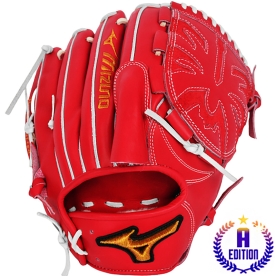 미즈노 프로 A에디션2 투수 올라운드 야구 글러브 12.25인치 레드 1AGGH25011