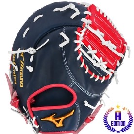 미즈노 프로 A에디션2 1루 미트 야구 글러브 12.5인치 네이비/레드 1AGFH25000