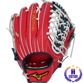 미즈노 프로 A에디션2 올라운드 야구 글러브 12.5인치 레드/네이비 1AGGH25000