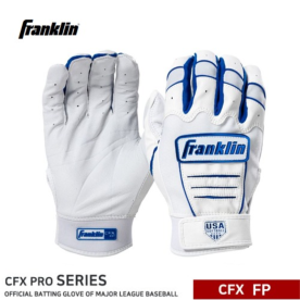 프랭클린 야구 배팅 장갑 USA CFX FP 화이트/블루 20715