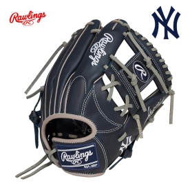롤링스 유소년 하이퍼테크 MLB팀로고 올라운드 야구 글러브 네이비 GJ5HTMN6L-NYY