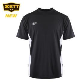 제트 야구 반팔 하계 여름 티셔츠 라운드넥 블랙 BOTK-6514