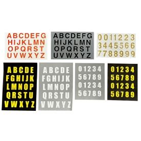 야구 배번 이니셜 스티커 유광 코팅 색상 랜덤