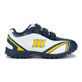 모리모토 라이트에어2 야구 인조잔디화 초경량 야구화 화이트/네이비 MRMTLA004