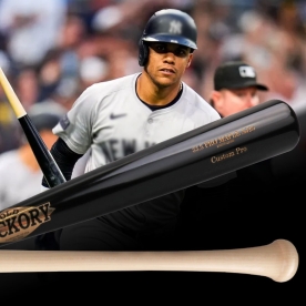 올드히코리 야구 나무 배트 프로선수 공인 후안소토 패턴 블랙/네츄럴 AJ25