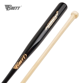 브렛 메이플 야구 컴포짓 펑고배트 나무 배트 우드배트 프로모델 블랙/네츄럴