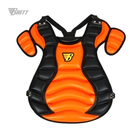 브렛 프리미엄 야구 포수 프로텍터 포수보호장비 블랙/오렌지