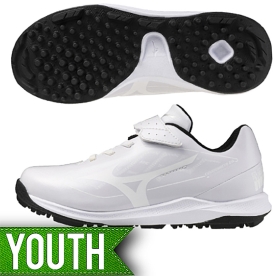 미즈노 유소년 쿠션레보 야구 인조잔디화 야구화 화이트 3E 11GT252701