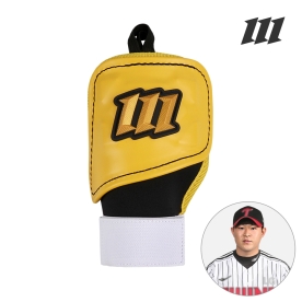 모리모토 엘리트 야구 타자 손등가드 보호대 안익훈 선수 모델 옐로우 블랙