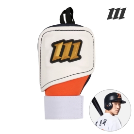 모리모토 엘리트 야구 타자 손등가드 보호대 황영묵 선수 모델 화이트 오렌지 네이비