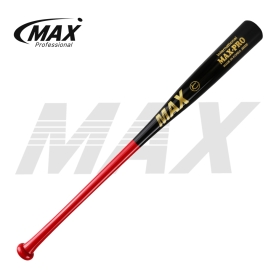 맥스 야구 우드배트 시합용 블랙/레드 S2006