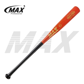 맥스 야구 우드배트 시합용 오렌지/블랙 S5006