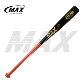 맥스 야구 우드배트 시합용 블랙/오렌지 S5006