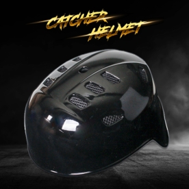 스톰 2025 경량 경식용 야구 포수헬멧 유광 블랙