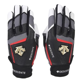 데상트 야구 배팅 장갑 천연양피 블랙 SO123WGL20