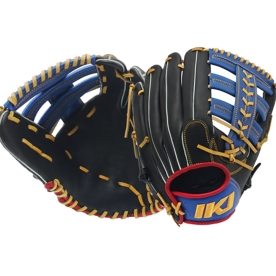 [B품] 인코자바 외야 야구 글러브 12.75인치 블랙/블루/레드 GR BP-8(BK/RB)SS